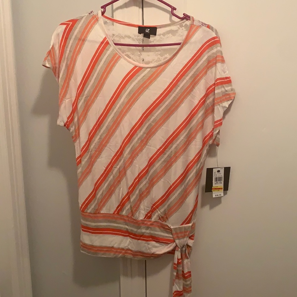 iZ BYER size medium coral with stripes